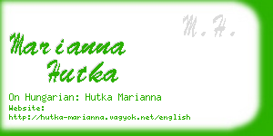 marianna hutka business card